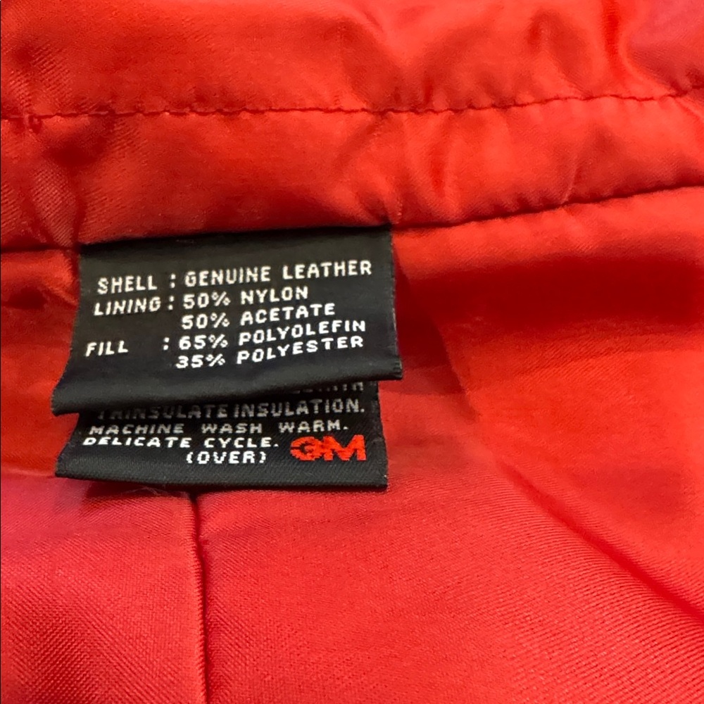LNR Women's Red Leather Jacket - Picture 5 of 9